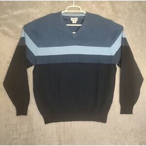 Hagger, Mens Pullover Performance Sweater, V-Neck, Blue, Size XL, MWT $70.00